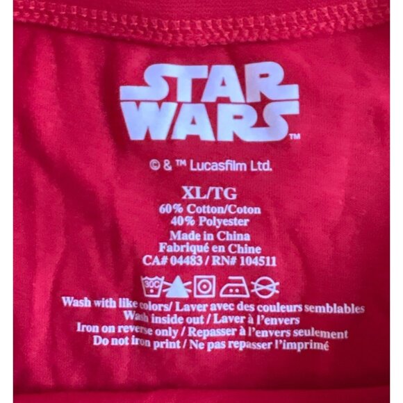 Star Wars Darth Vader Management Consulting Graphic Red T-Shirt XL Disney NEW - Picture 2 of 6